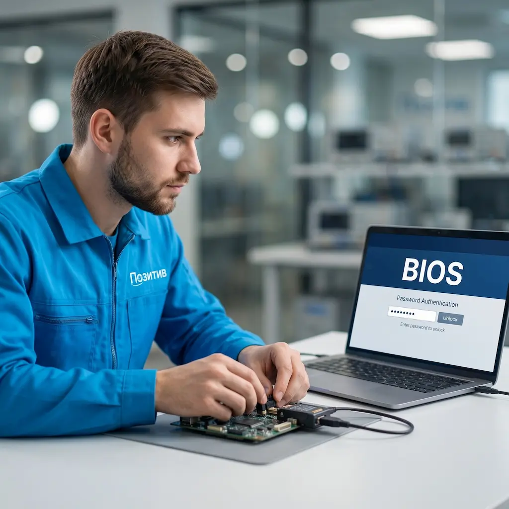 Снятие пароля BIOS ноутбука в Чапаевске