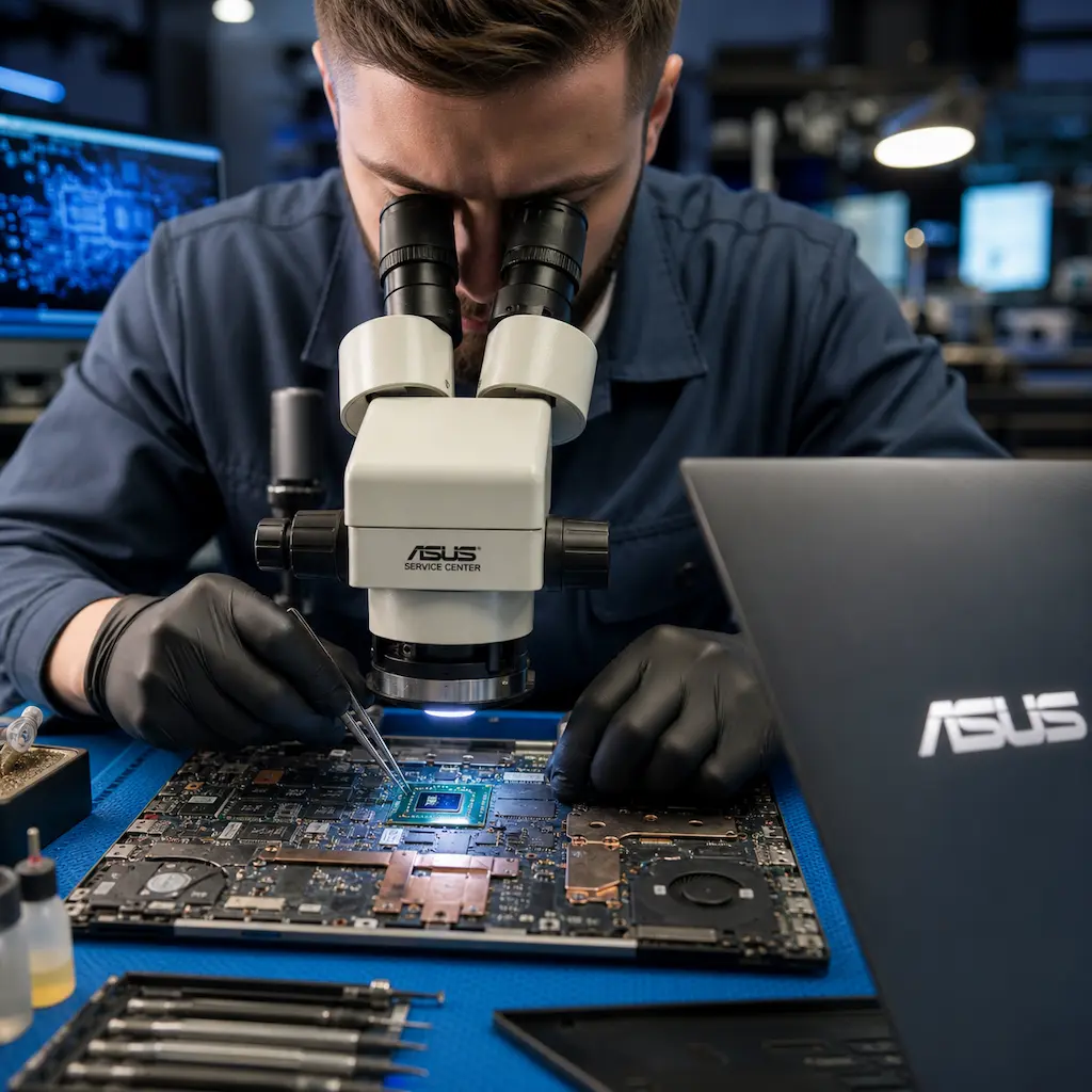 Замена видеокарты ноутбука Asus в Чапаевске