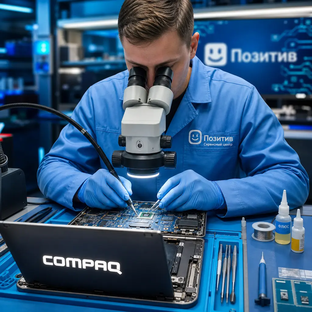 Замена видеокарты ноутбука Compaq в Чапаевске