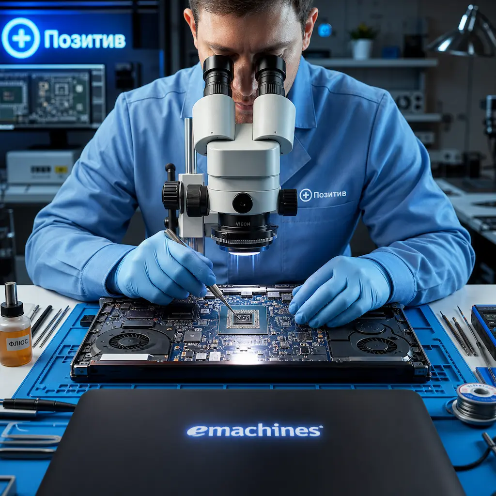 Замена видеокарты ноутбука Emachines в Чапаевске