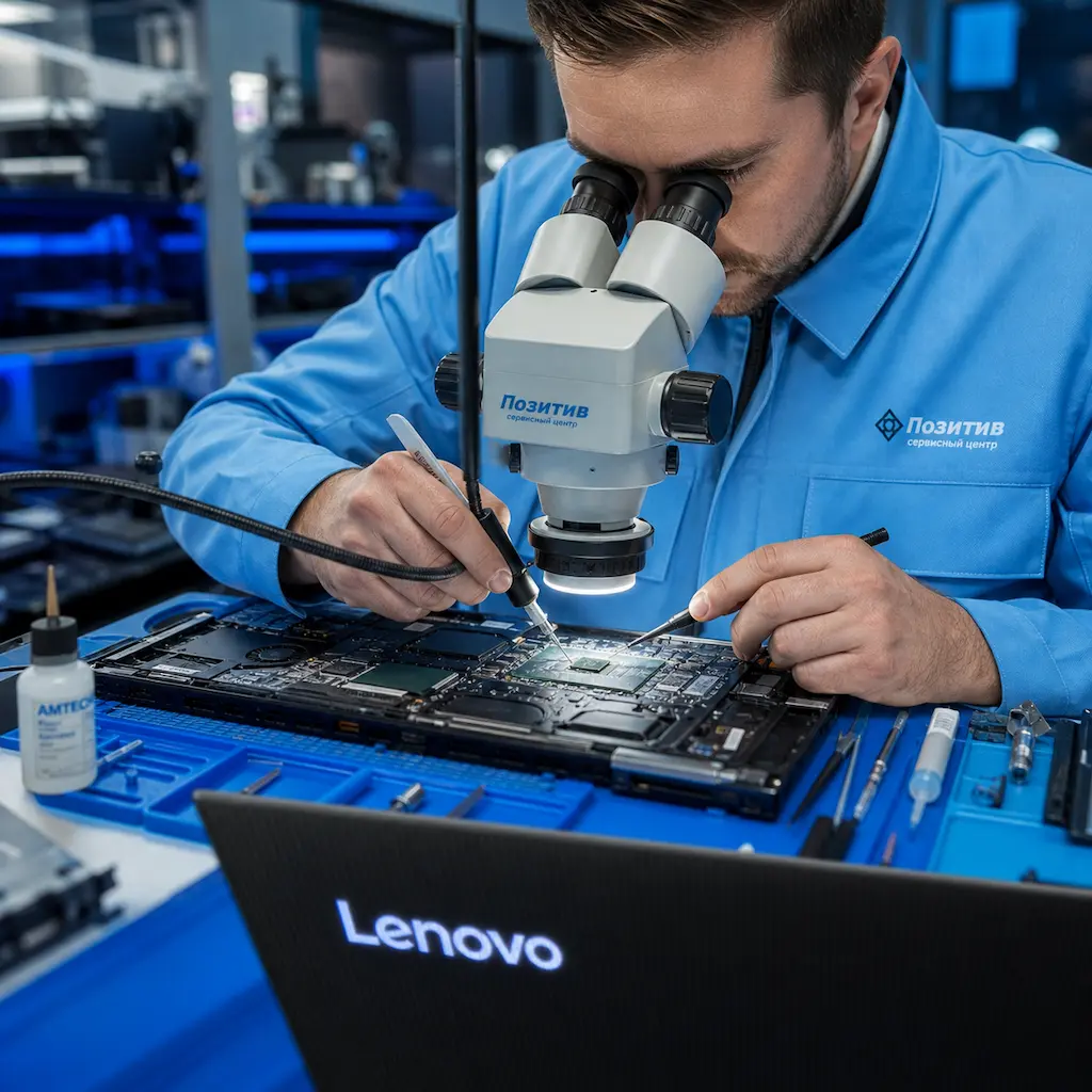 Замена видеокарты ноутбука Lenovo в Чапаевске