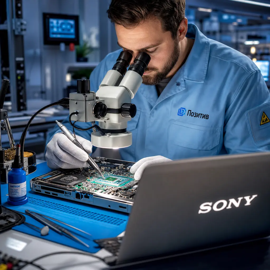 Замена видеокарты ноутбука Sony в Чапаевске