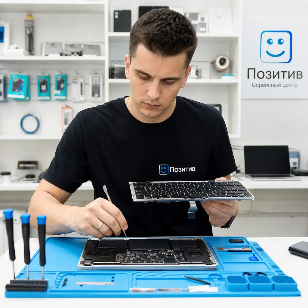 заменить клавиатуру на Apple Macbook в Чапаевске