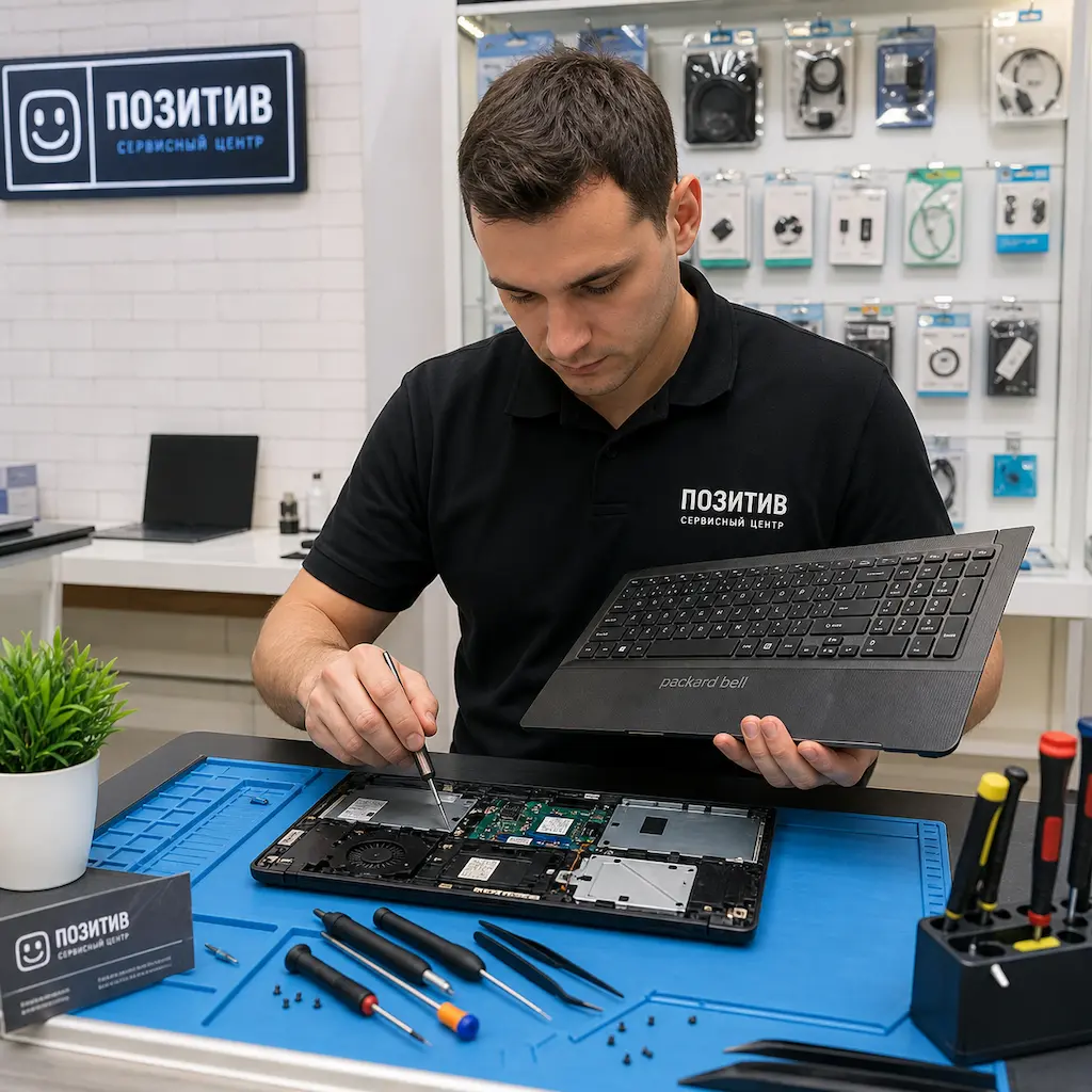 заменить клавиатуру на ноутбуке Packard Bell в Чапаевске