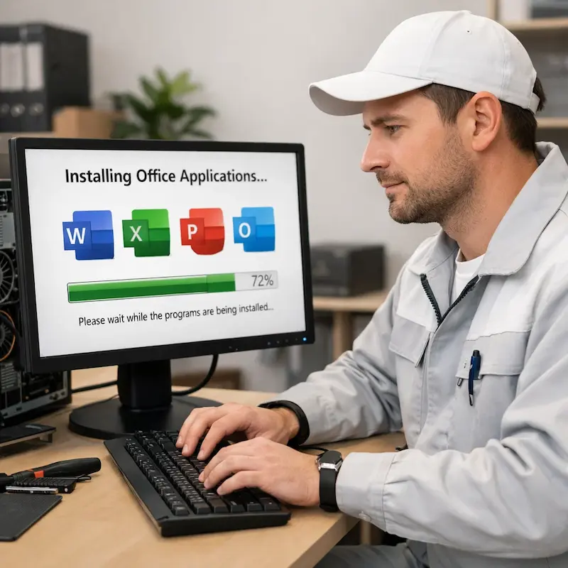 установка офисных программ на компьютер в Чапаевске