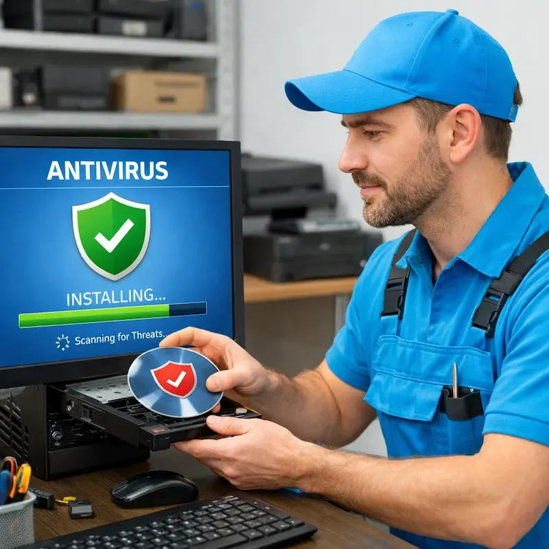 Установка антивируса в Чапаевске на дому