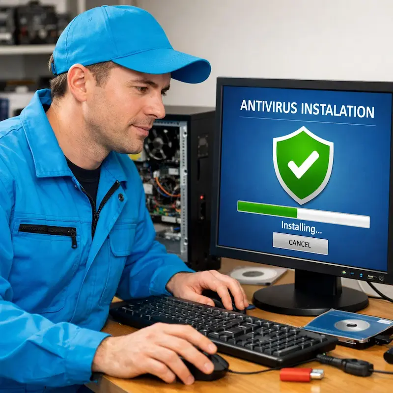 Установка антивируса на ноутбук в Чапаевске
