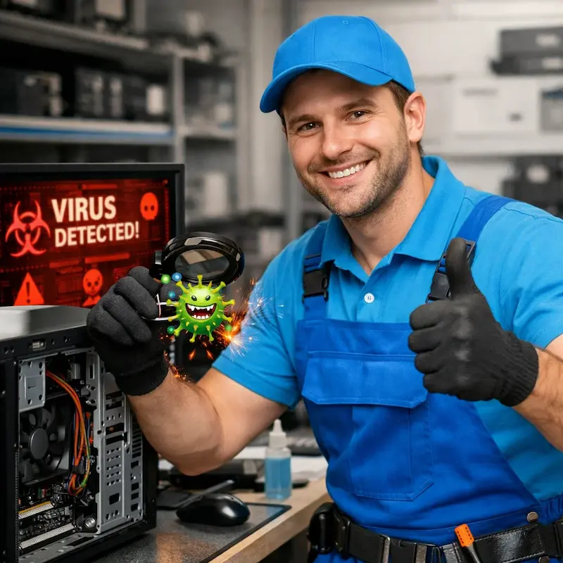 Удаление вирусов с компьютера в Чапаевске