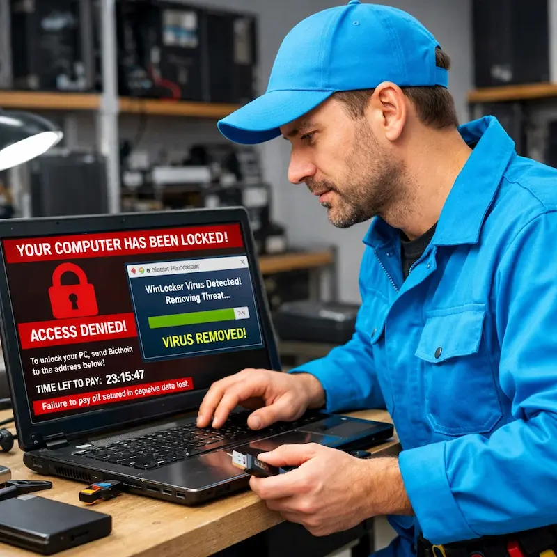 Поможем разблокировать компьютер и ноутбук в Чапаевске